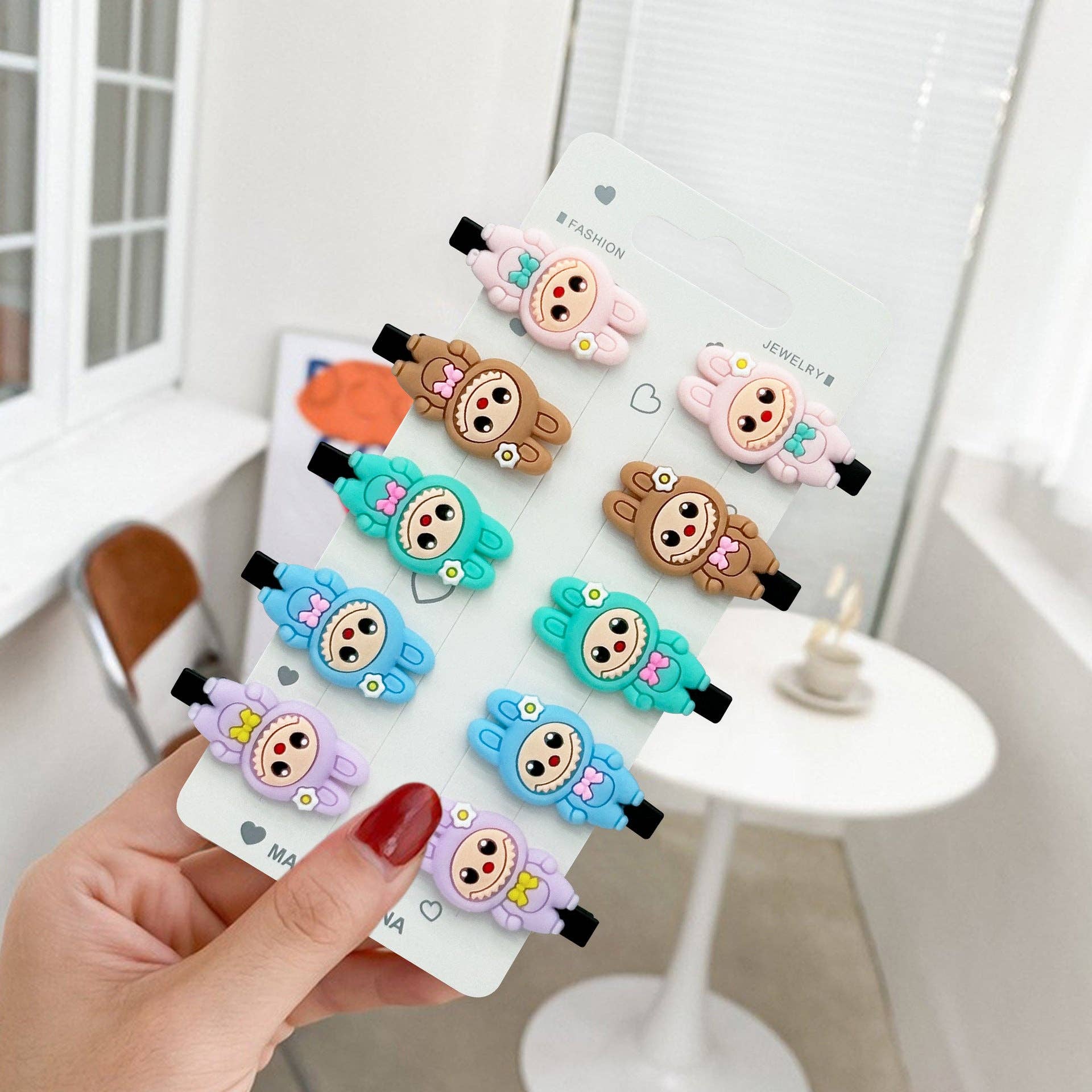 Little Trendy - Vente Pince à cheveux – enfant - Barrette à cheveux monstre mignon pour enfants dessin animé4