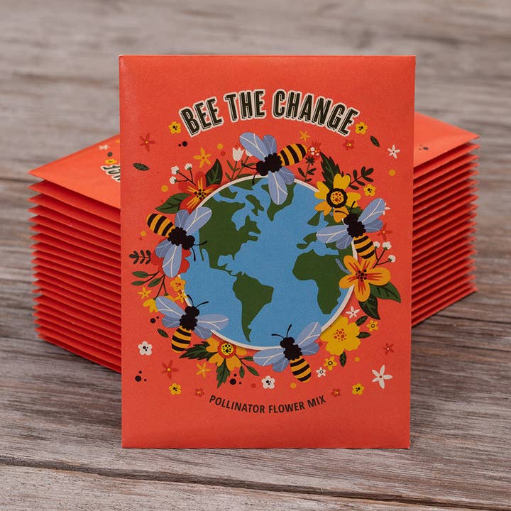 Bentley Seed Co. - Wholesale Plant Seeds - Bee The Change - Pollinator Flower Mix Seed Packets4