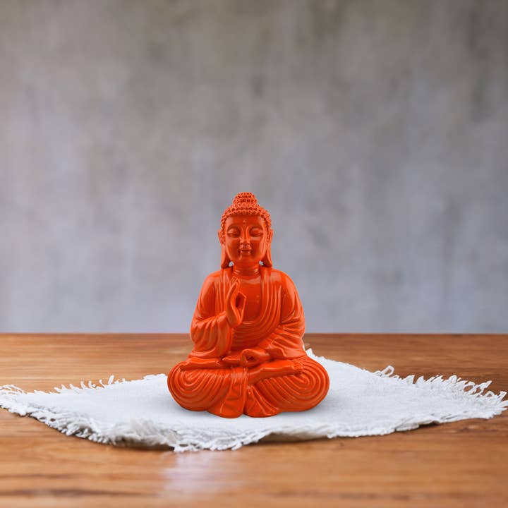 Original Source - Wholesale Decorative Figurine - Colorful Buddha - Orange