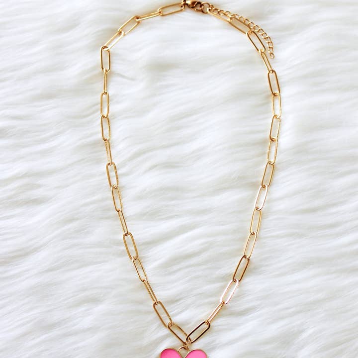 Beaded by Meg - Wholesale Pendant/Charm Necklace - Bubblegum Bliss- Tarnish Resistant0