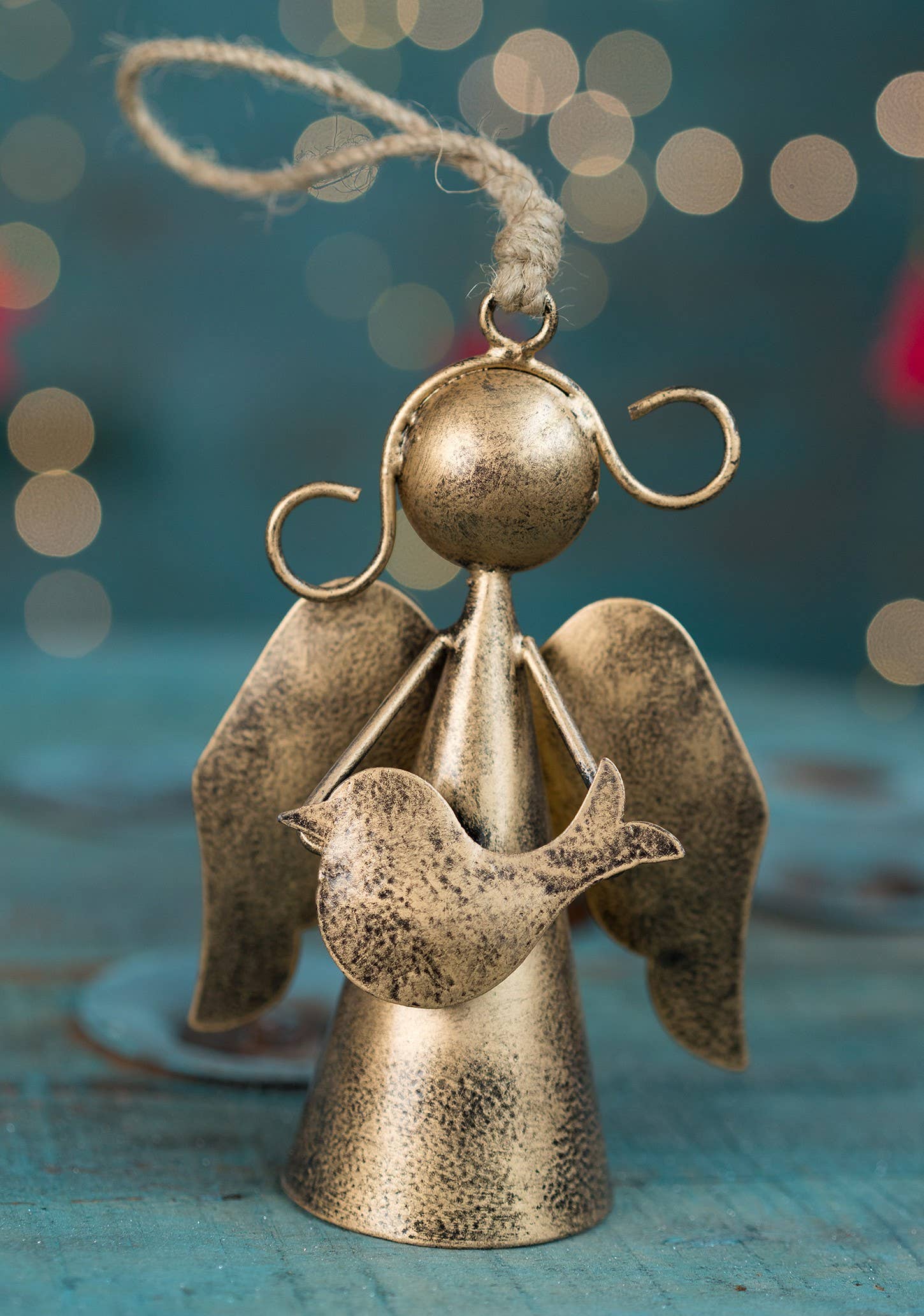 Namaste – wholesale Ornament – Hanging Angel Decoration With Jute String3