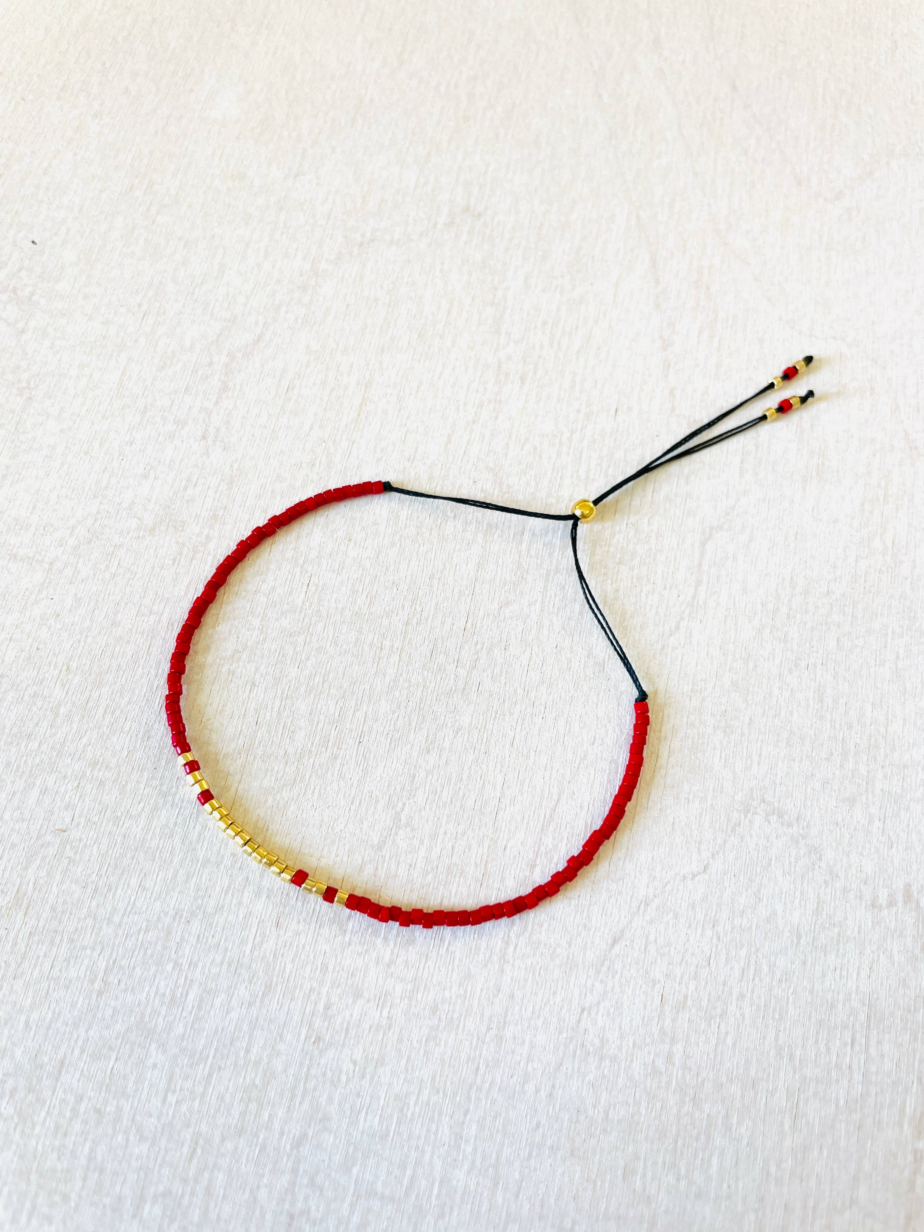 Atelline – wholesale Beaded bracelet – Adjustable Miyuki Pearl Bracelet in Nylon, Rocaille3