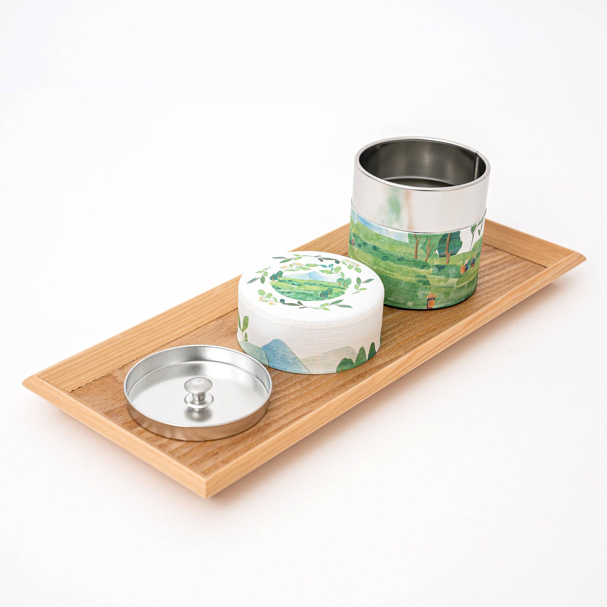 U PLUS INC - Wholesale Canister - Washi Tea Canister - 5 Patterns5