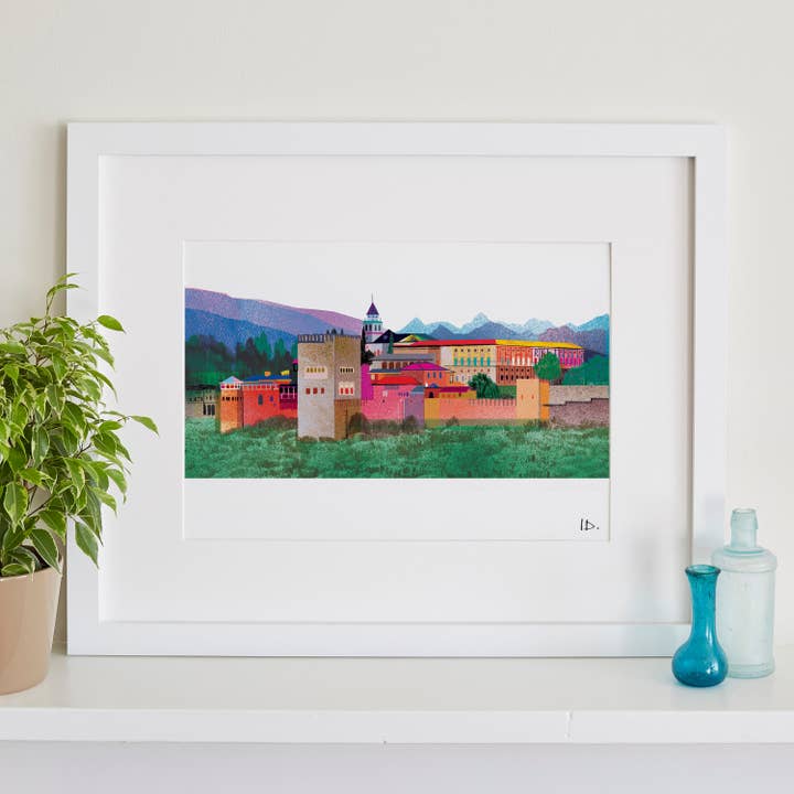 Alhambra Palace Print, La Alhambra, Spanish Gift for wholesale by I Drew This