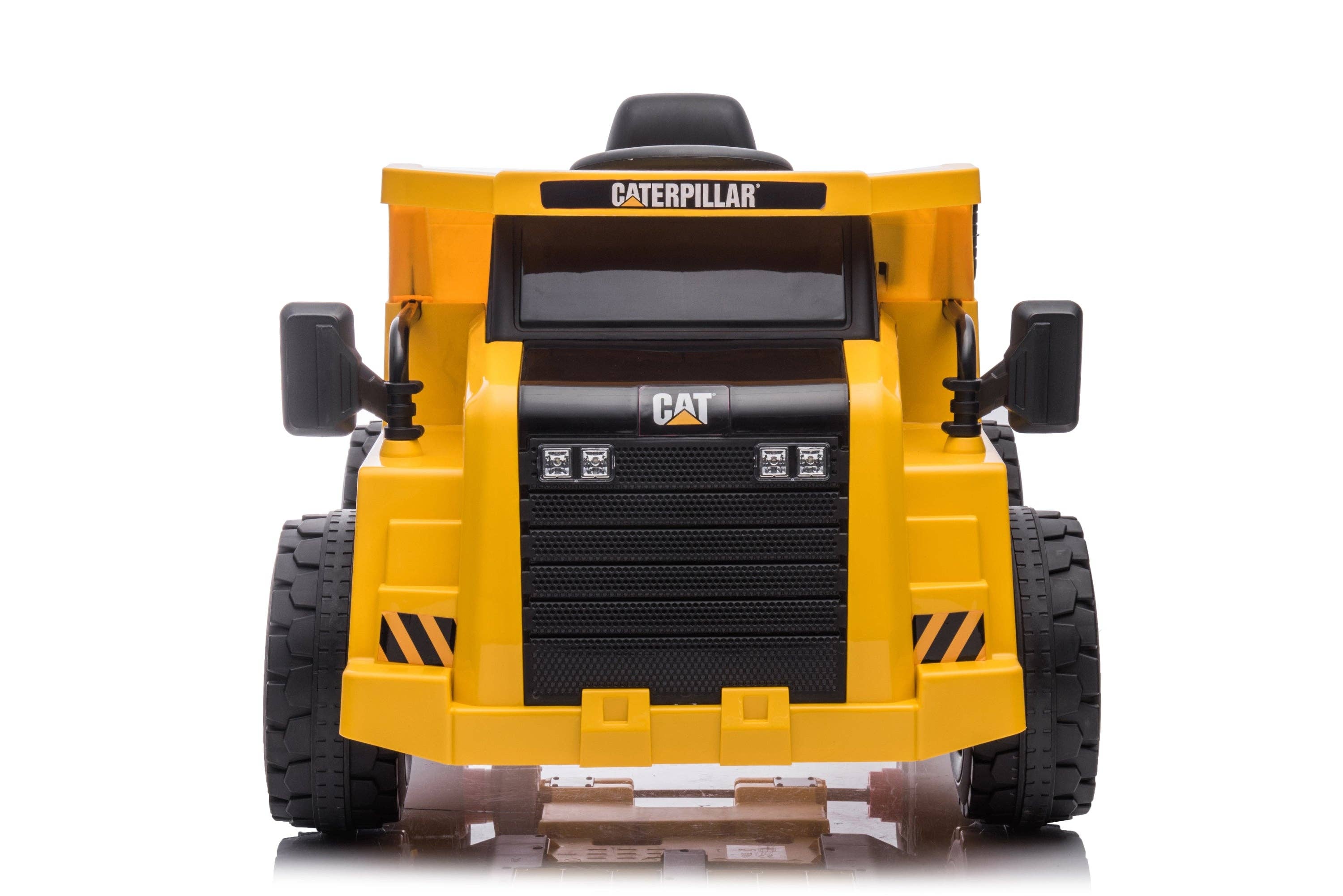 Yellow 12V CAT Electric Dump Truck 1 Seater Ride-on for wholesale on Faire3