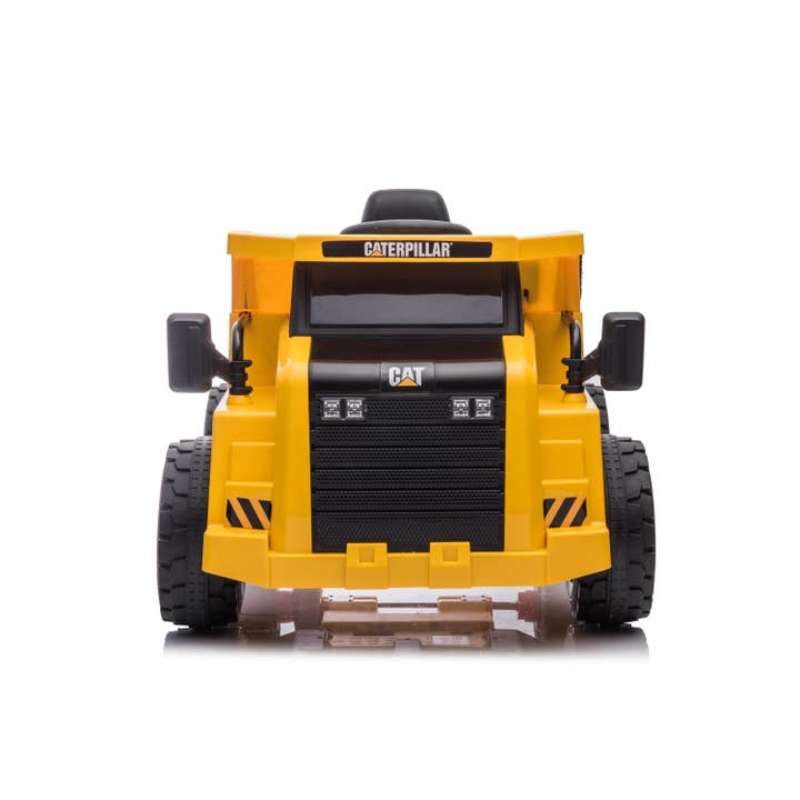 Yellow 12V CAT Electric Dump Truck 1 Seater Ride-on for wholesale on Faire3