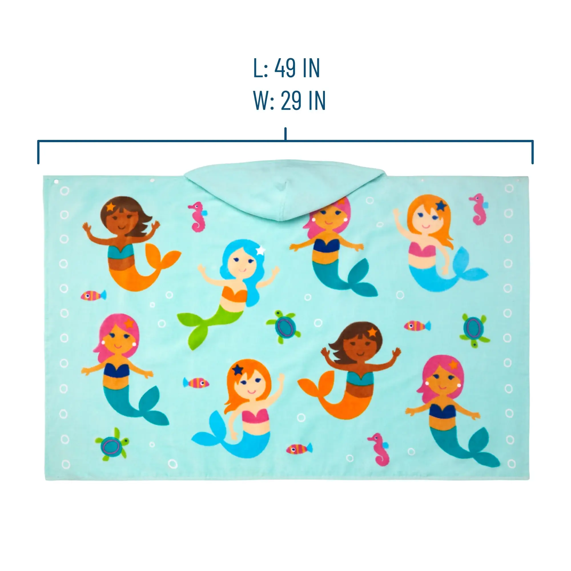 Wildkin - Wholesale Poncho Towel - Kids & Baby - Mermaids Beach Poncho3