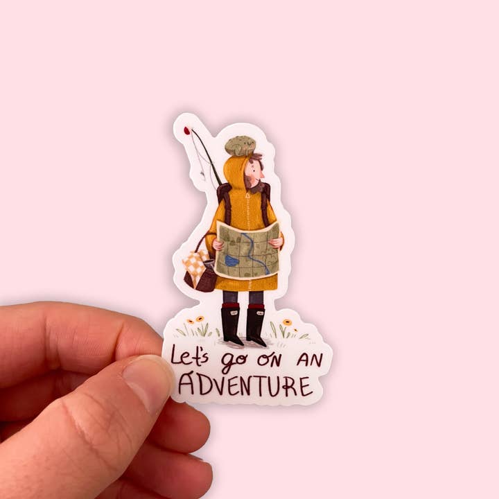 Let's go on an adventure  — Vinyl sticker for wholesale by Leah Bees Creations