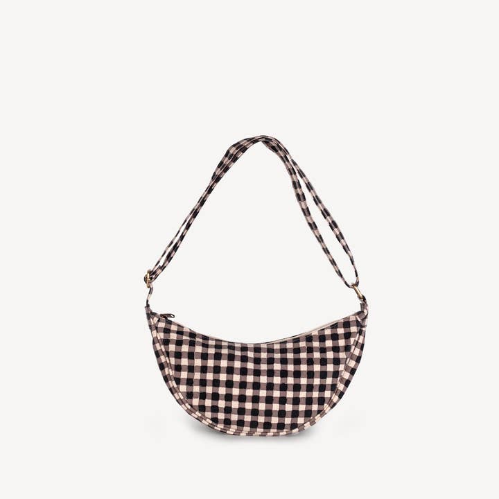 JOYN - Wholesale Crossbody Bag - Women's - Moon Sling Bag - Ink Gingham
