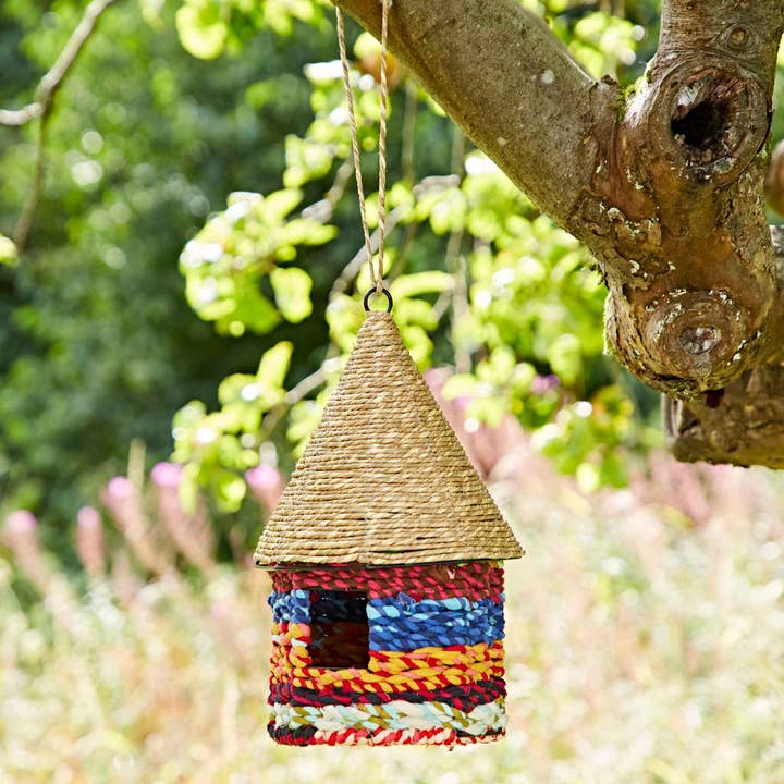 The Paper High Gift Company Limited - Wholesale Bird house - Octagonal Recycled Cotton Birdhouse - Handmade1