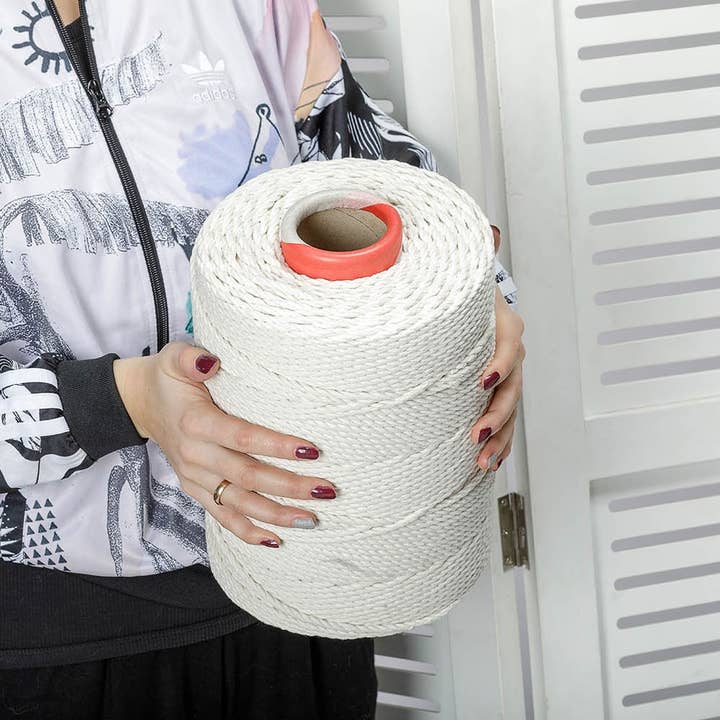 4 mm macramékoord, touw, draad, garen & benodigdheden #2 voor wholesale door woolexperts