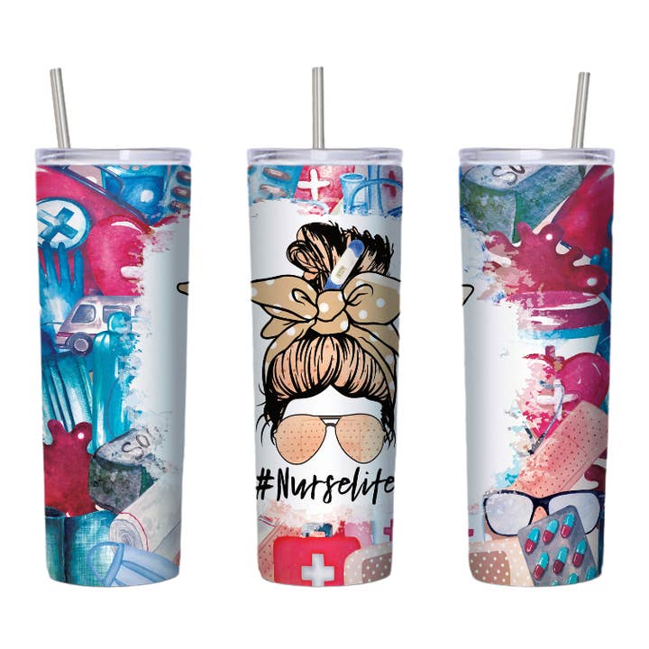 Sygeplejerske liv 20 Oz tumbler>> for engroshandel hos Perfectly Diverse Trendz, LLC