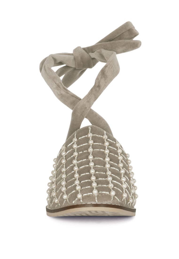 Rag Company - Wholesale Mules - Women's - ASANTE CRISSCROSS BEADED VEIL VELVET MULES4