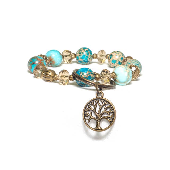Made as Intended – Großhandel Schlüsselanhänger-Armbänder – BLAUER JASPIS SECOND CHANCE SCHLÜSSELANHÄNGER