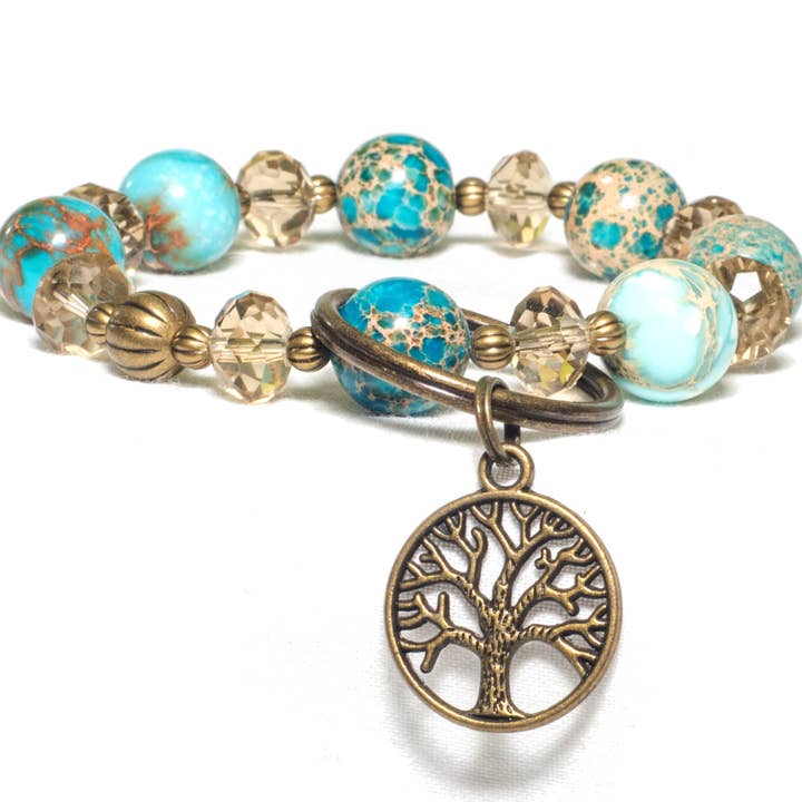 Made as Intended - Vendita all'ingrosso Bracciale portachiavi - PORTACHIAVI SECOND CHANCE IN DIASPRO BLU0