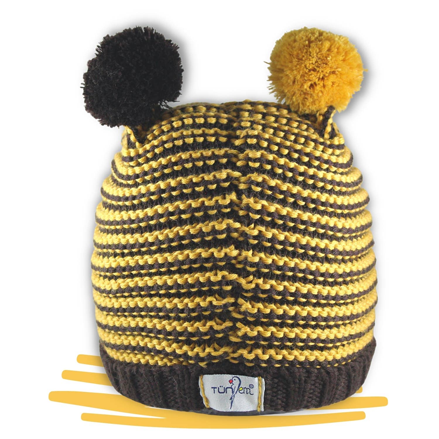Tundem - Wholesale Beanie - Kids - Children's winter cap, 100% merino, accessories, bee2