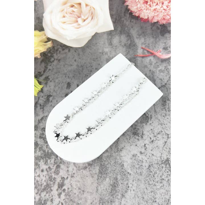 JHP Collection - Wholesale Anklet - STAR SHAPED DOUBLE LAYER METAL ANKLET4