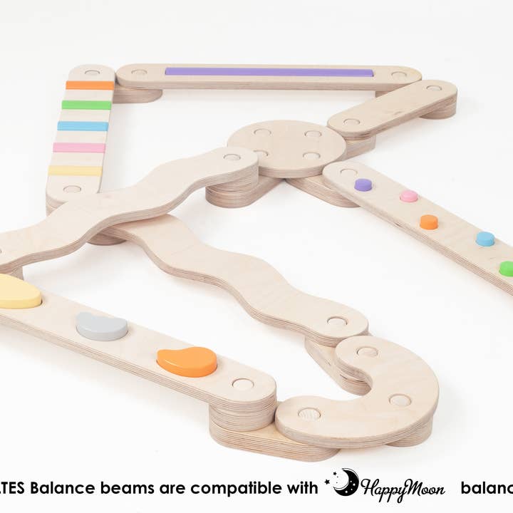 HappyMoon - Wholesale Wood Toy - Kids - PELTES® balance beams, Montessori Toy, Balance Board3