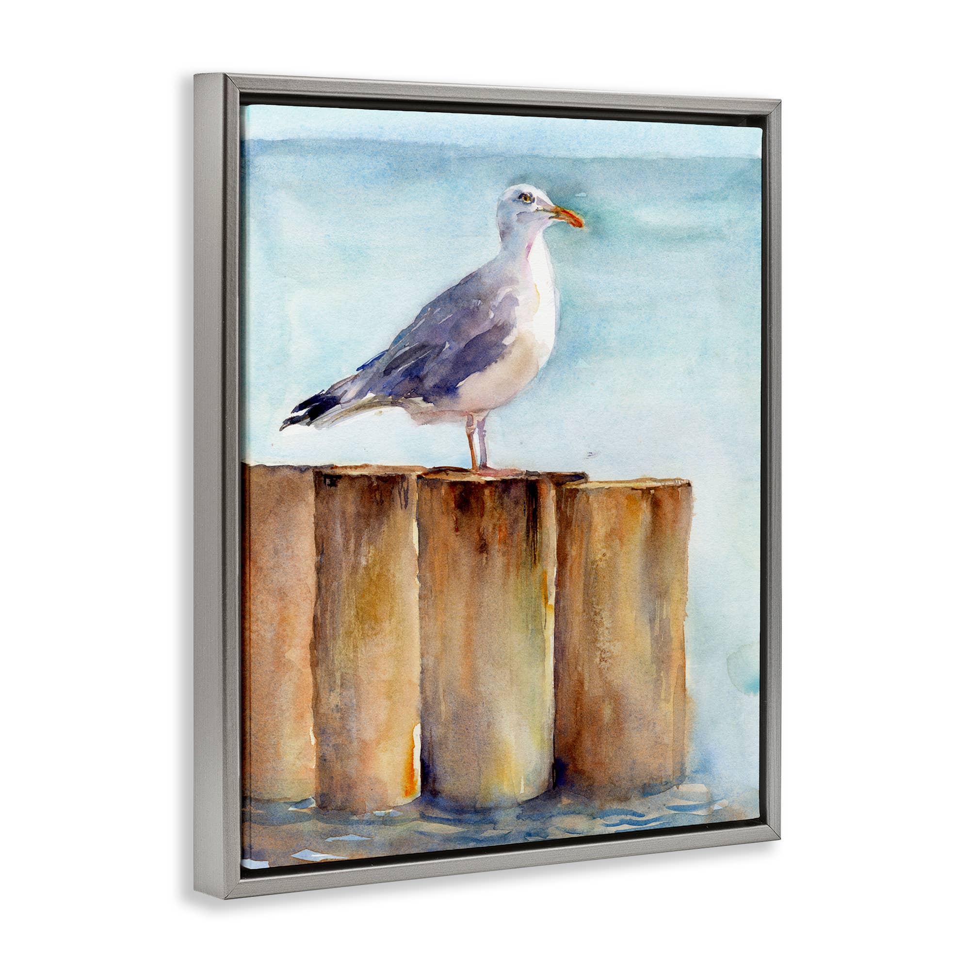 Stupell Industries - Wholesale Wall Sign - Seagull's Perch by Sea - Framed Wall Art16