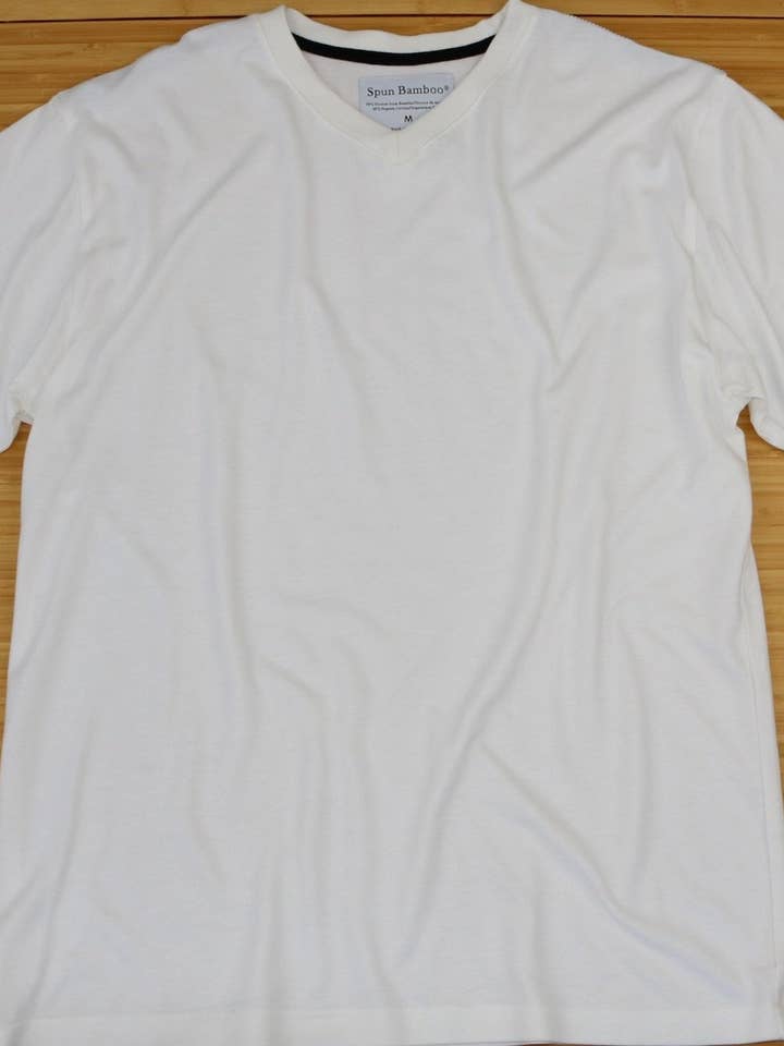 Spun Bamboo - Wholesale T-Shirt - Men's - Men's Bamboo Viscose V-Neck T-Shirt