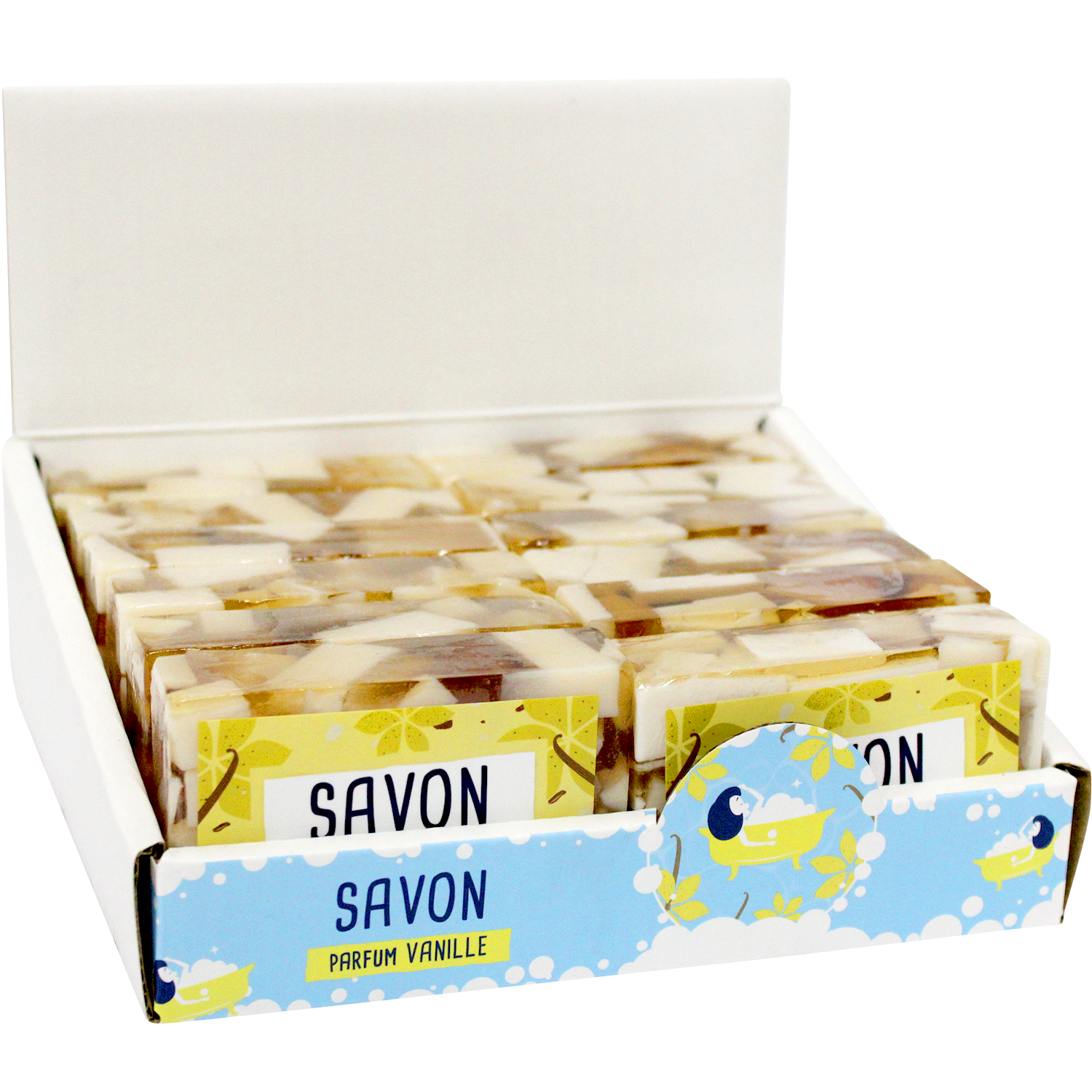 FRENCH TENDANCE - Wholesale Soap Set - Vegetable glycerin sliced soap 100 g - Vanilla Scent1