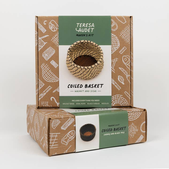 Teresa Audet Studio LLC - Wholesale DIY Craft Kit - Basket Making Kits: Walnut and sisal3