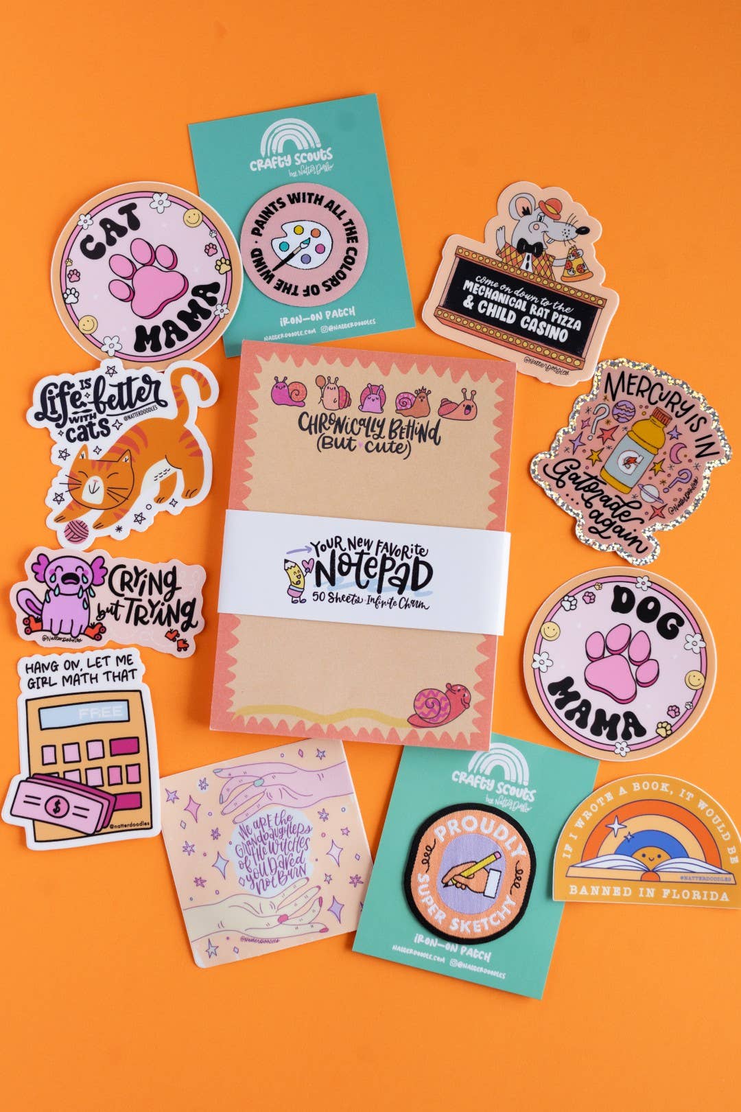 NatterDoodle - Wholesale Sticker - Mercury Is In Gatorade Again Sticker – Glitter Vinyl 3x3 2