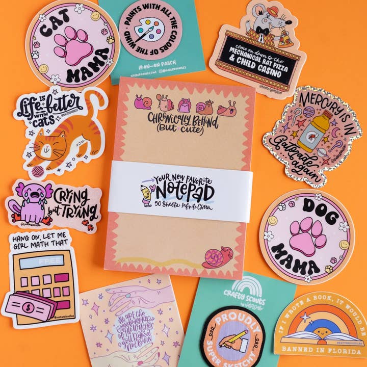 NatterDoodle - Wholesale Sticker - Mercury Is In Gatorade Again Sticker – Glitter Vinyl 3x3 2