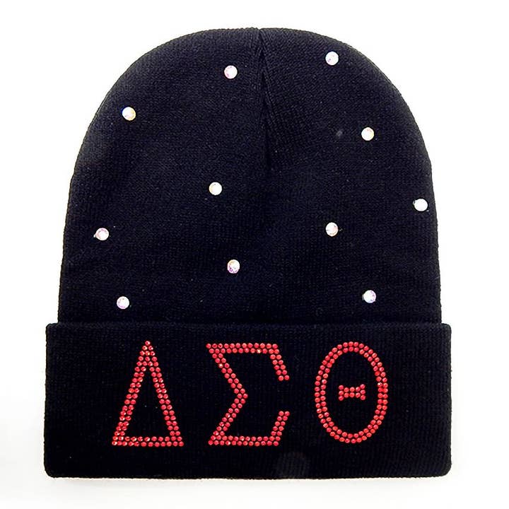 Diacly - Wholesale Beanie – Unisex - AEO Delta Sigma Theta Sorority Beanie Rhinestone