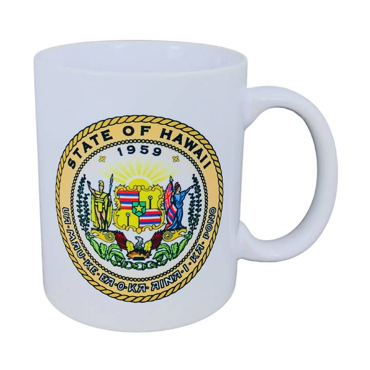 Mug - Sceau de l'État d'Hawaï - États-Unis pour la vente par Worldwide Souvenirs