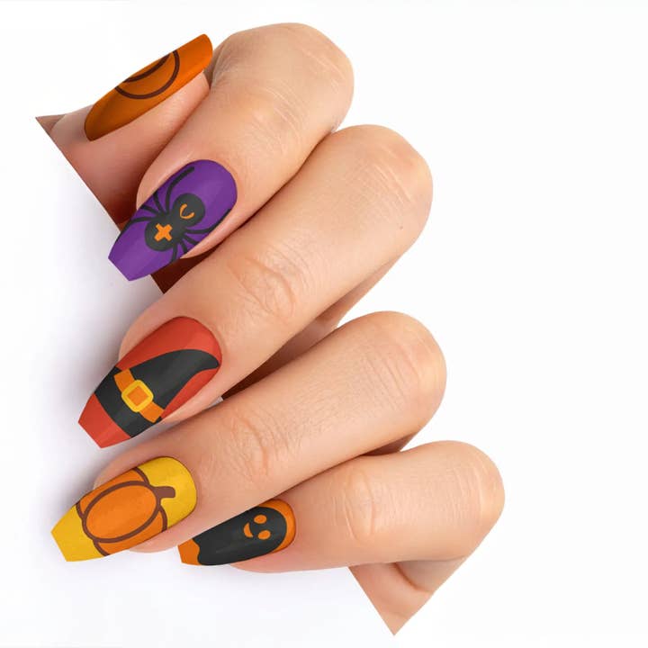 FYNE BODY - Wholesale Press-on/fake nails - Candy Corn Cuties Multicolor Halloween Press-On Nails37