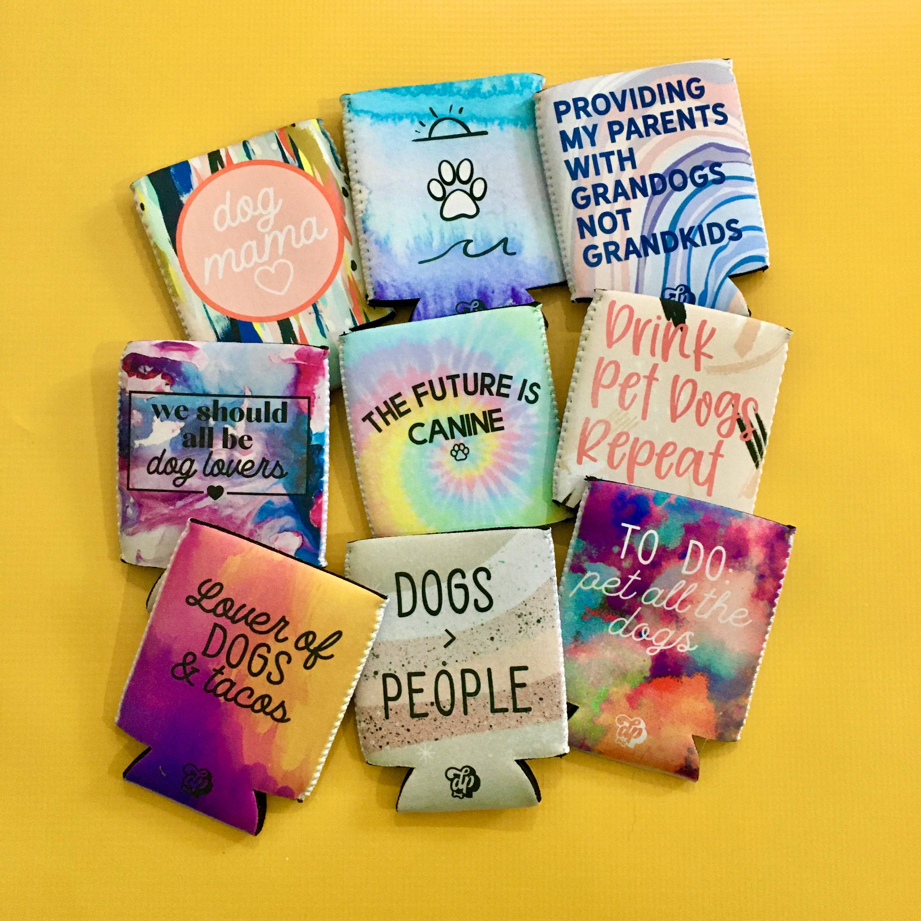 The Dapper Paw - Wholesale Drink Huggers & Koozies - Dogs over People Can Insulator1