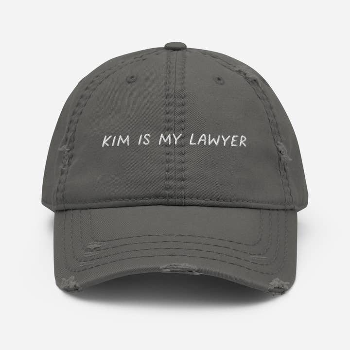 Whiskey & Vine – Engroshandel Baseballkasket - Unisex – Kim er min advokat broderet nødlidende far hat