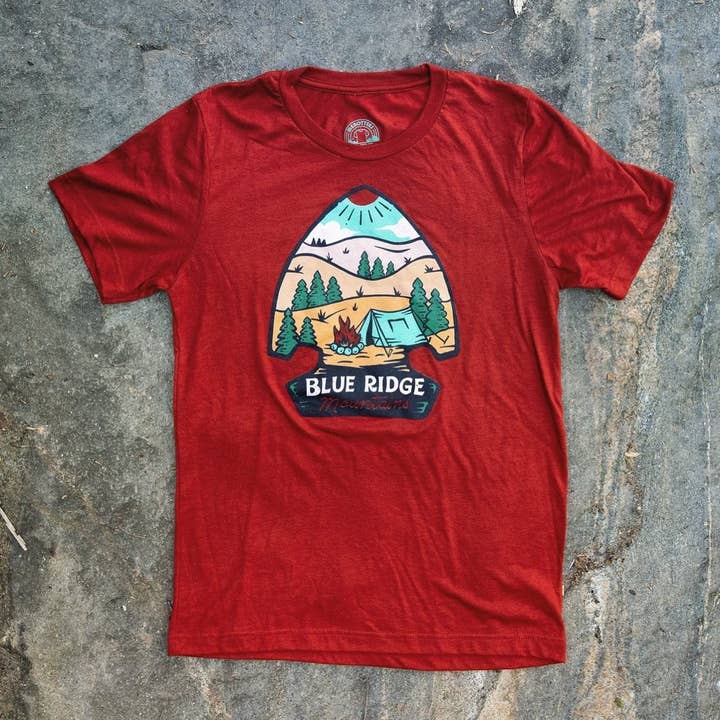 A Blue Ridge Campfire | Tee for wholesale by Menottees