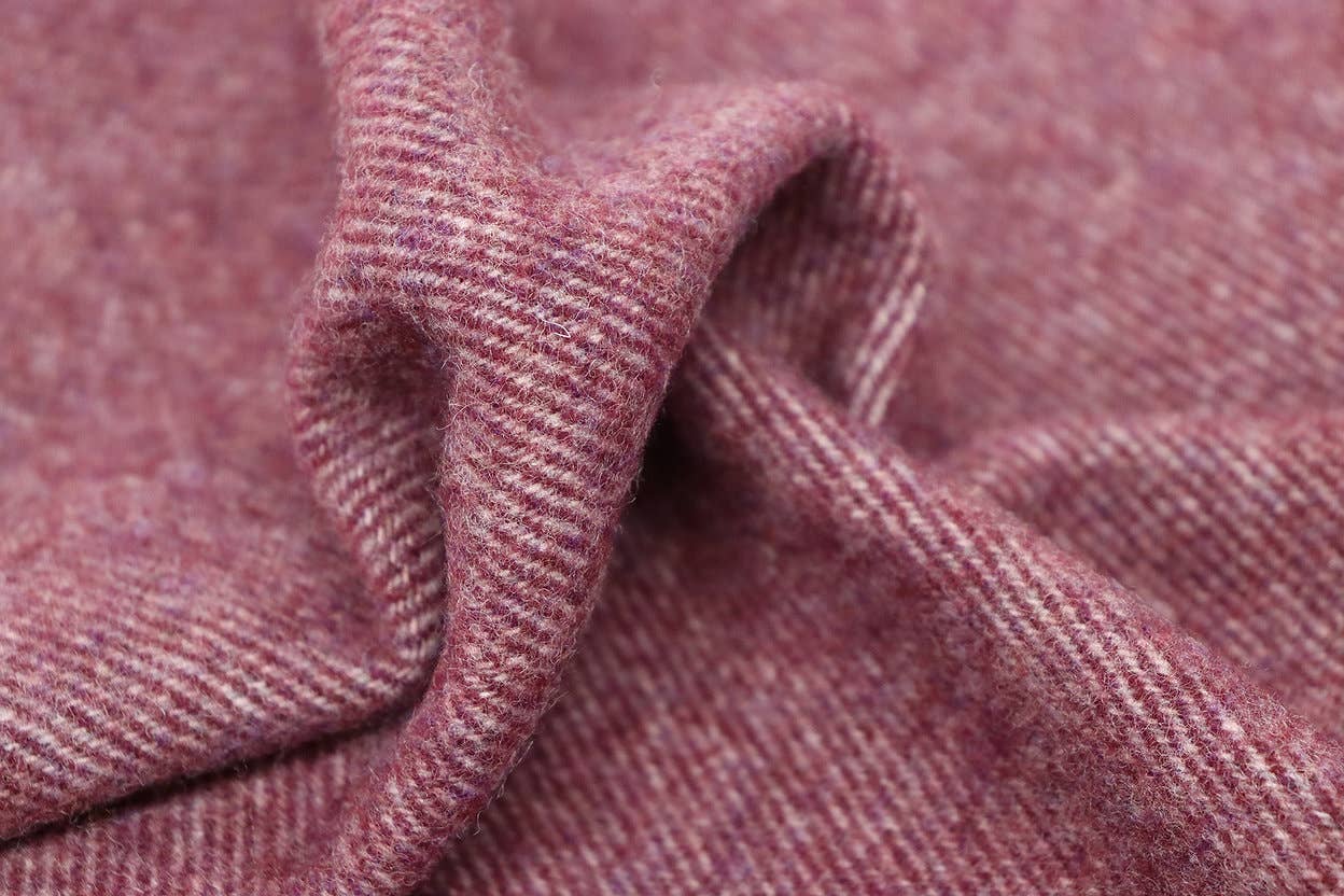 Burgundy MELANGE pure wool blanket for wholesale on Faire2