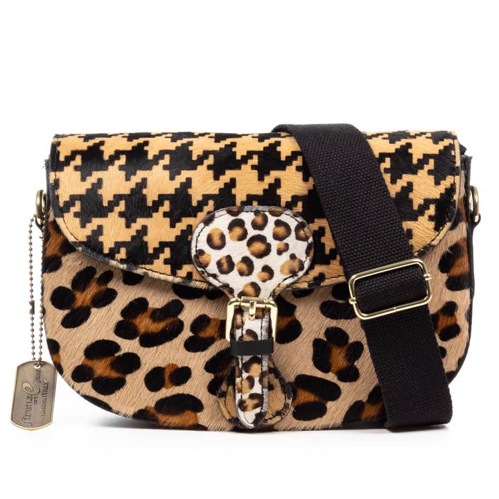 FIRENZE ARTEGIANI - Wholesale Shoulder Bag - Women's - Anghiari shoulder bag. Genuine Cavallino animal print leather.15