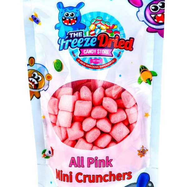 The Freeze Dried Candy Store - Wholesale Hard Candy - All Pink Mini Crunchers