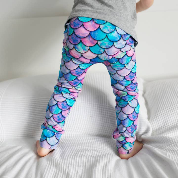 Fred & Noah - Venta al por mayor Leggings modernos - Niños - Leggins con diseño de sirena para niños y bebés de 0 a 9 años