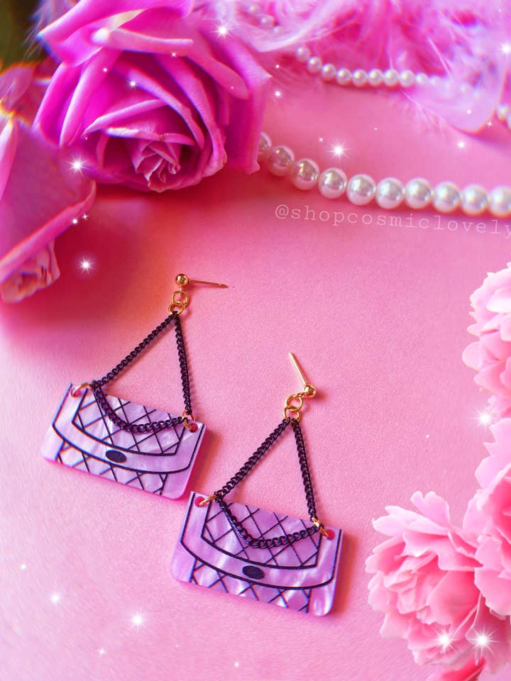 Doll Purse Earrings for wholesale by Cosmic lovely