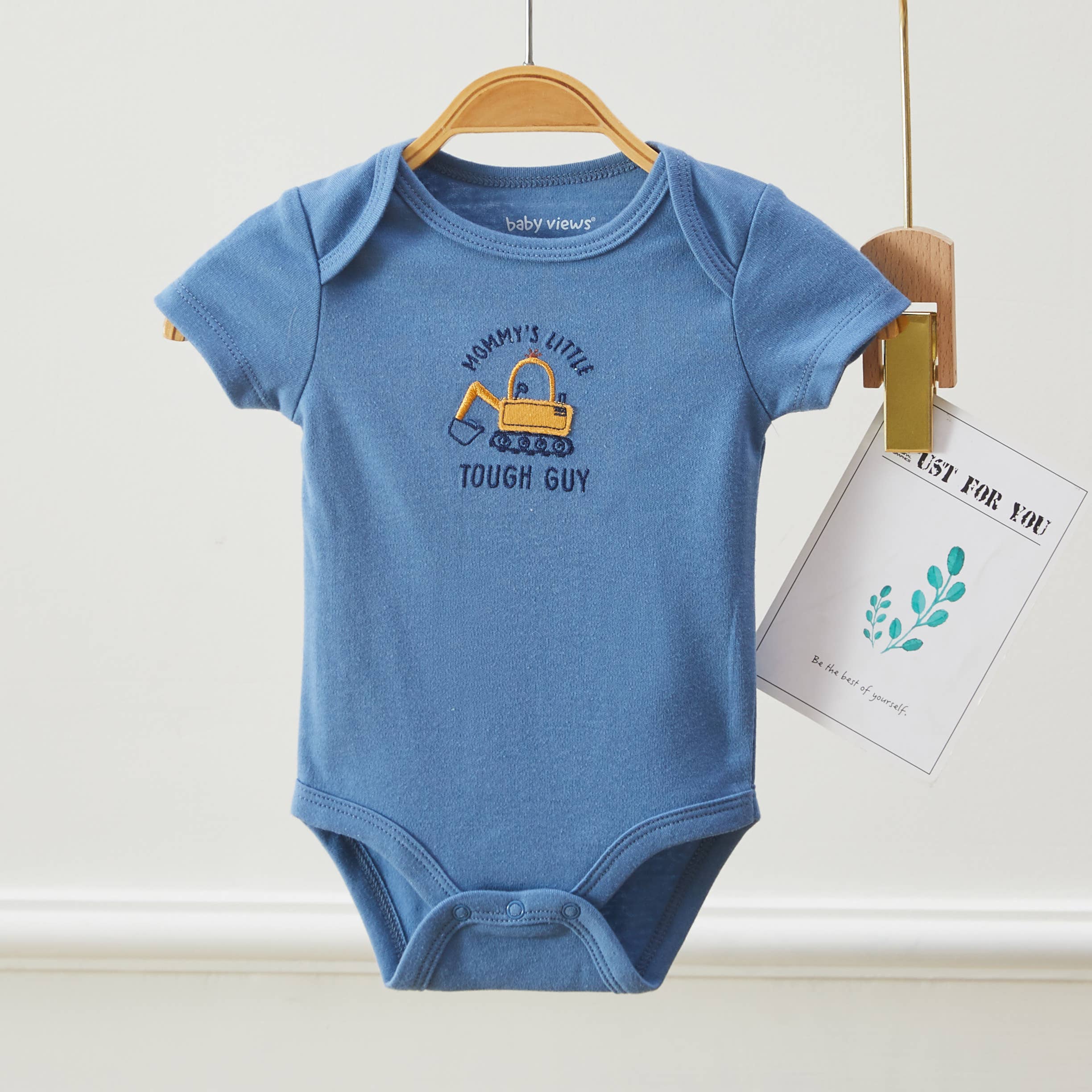 Lollipop Dreams – Großhandel Body (ohne Füße) – Baby – 3er-Pack Baby-Jungen-Kurzarmbodys mit Bagger-Muster1