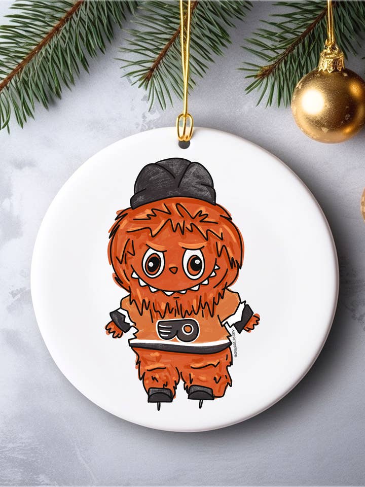 gritty labubu christmas ornament for wholesale by Square Peggy
