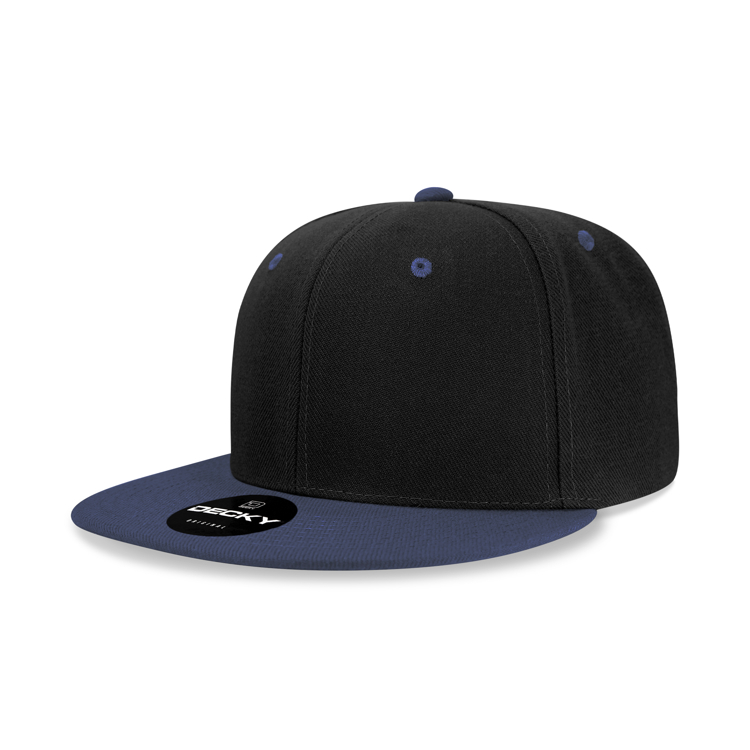The Park Wholesale - Wholesale Flat Brim Cap - Men's - Decky 6020 - High Profile 6 Panel Snapback, Flat Bill Hat - 602018
