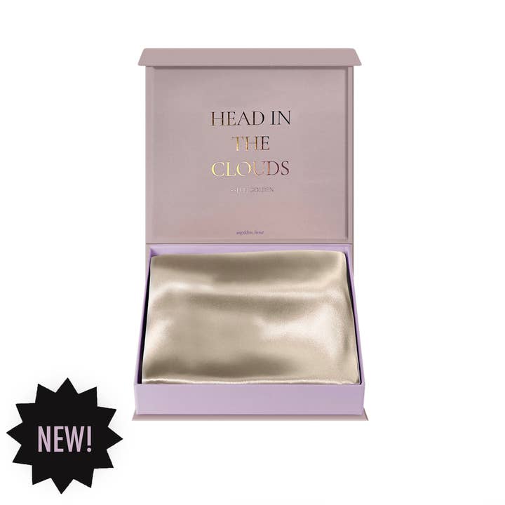 GOLDEN HOUR – wholesale Örngott – Beige Guld 100% 22MM Mulberry Silk Örngott - Queen Size