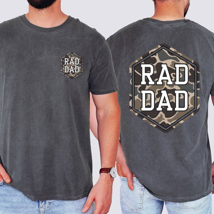 Refinery Number One LLC - Wholesale T-Shirt (Graphic) - Unisex - Rad Dad, Camo, Camouflage, Father's Day, Husband T-Shirt6