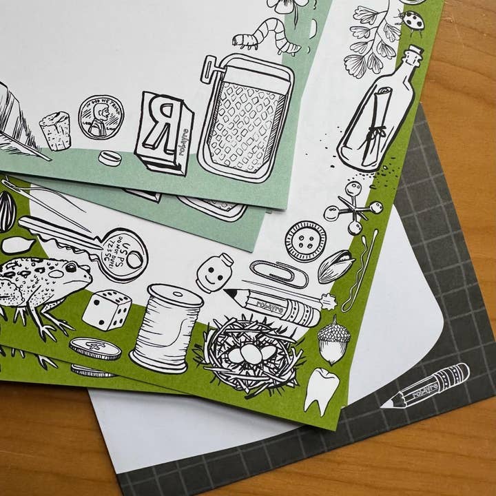 Robayre - Wholesale Stationery/Notecard Set - Tiny Treasures Stationery Letter Paper and Envelope Set6