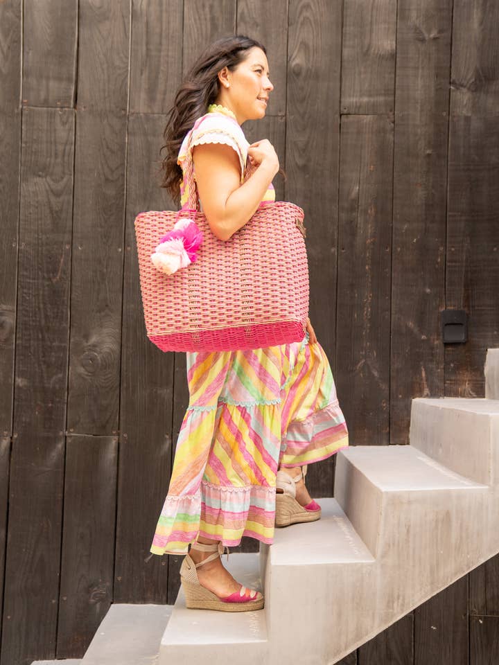 Rosa Bo Citron Tote för wholesale av Squeeze De Citron