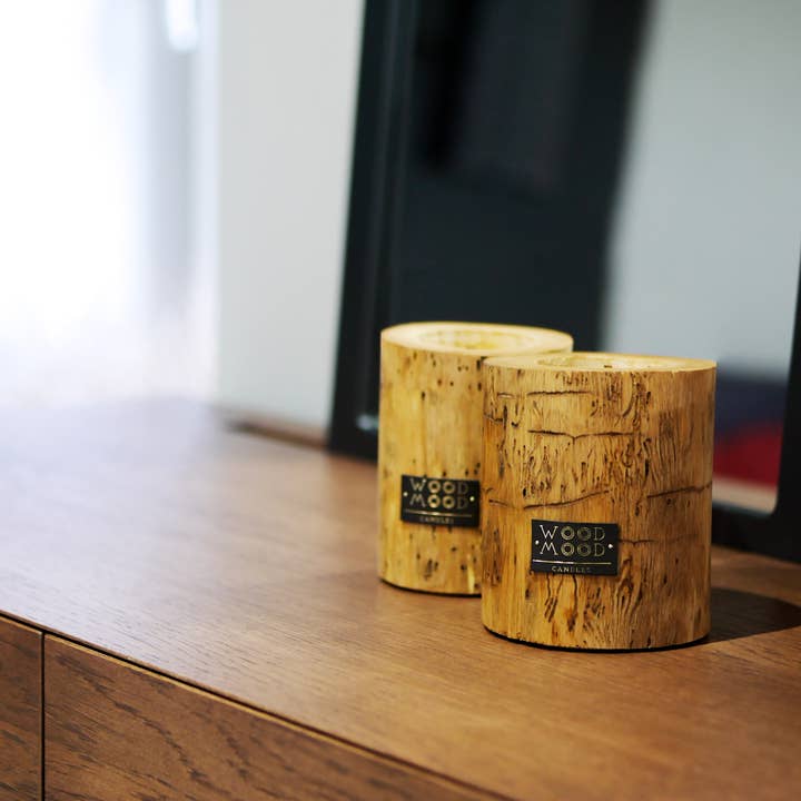 WOOD MOOD - Venta al por mayor Velas en tarros - Ubud Original | vela reutilizable con aceite esencial de madera de cedro