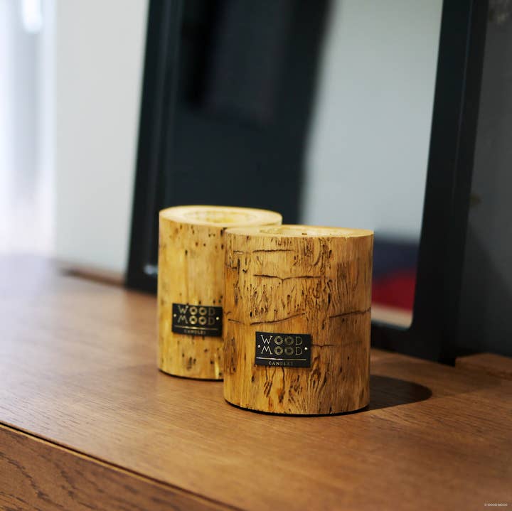 Ubud Original | vela reutilizável com óleo essencial de madeira de cedro por atacado de WOOD MOOD