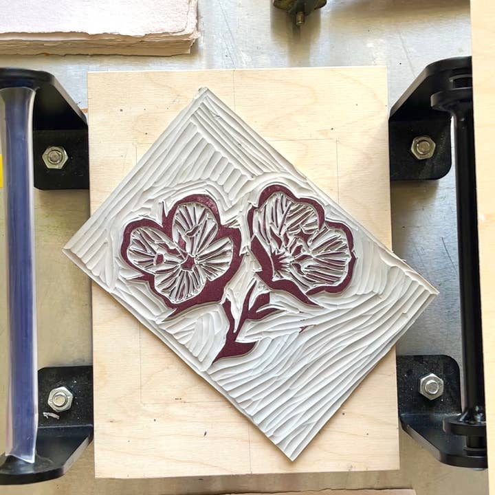 Studio Orch - Wholesale Art Print - 'Primrose' Linocut Print2