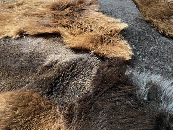 DYRESKINN® - Wholesale Area Rug - Carpet patchwork uk browns 120x180cm1